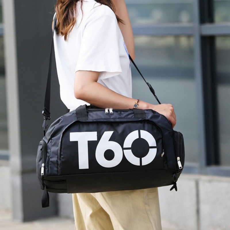 Спортен сак Т60, черен/бял