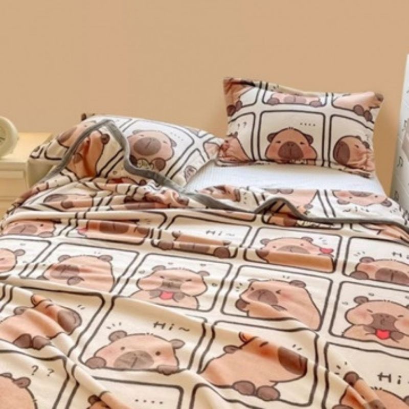 Плюшено одеяло Капибара / Capybara, 150/210 см