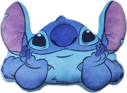 Плюшено одеало Лило и Стич, 100х140 см, с включена декоративна възглавница Стич