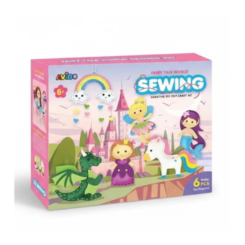 Комплект за занаяти, 6 фигурки от филц, Направи си сам