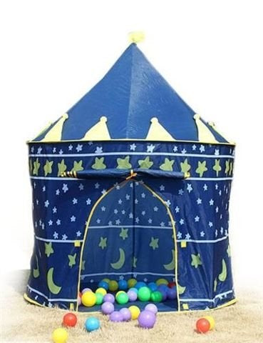 Детска палатка за игра, Синя, Замък
