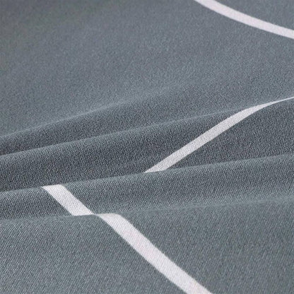 Еластичен калъф за ъглов диван, синьо-сив