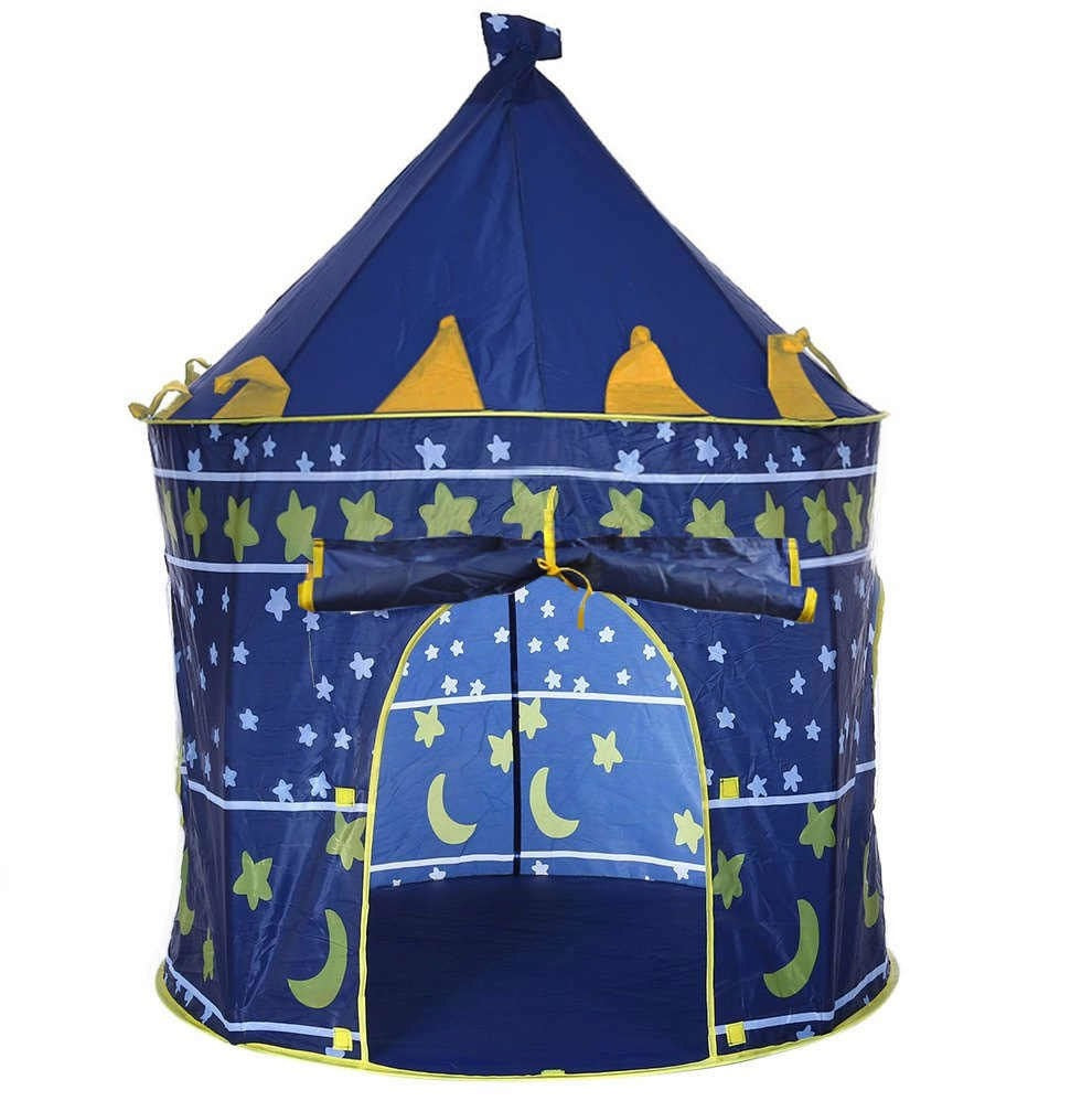 Детска палатка за игра, Синя, Замък