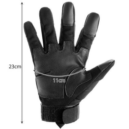 Тактически ръкавици Trizand за спорт, лов, туризъм, мотоциклетизъм, 2 размера, Черни