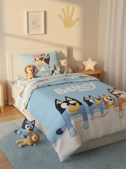 Спален комплект Bluey, 100% памук, 2 части, 140x200 см