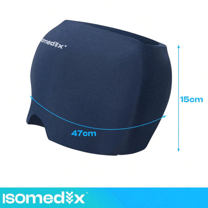 Гел маска Isomedix – размери 15 см височина и 47 см обиколка, тъмносиня