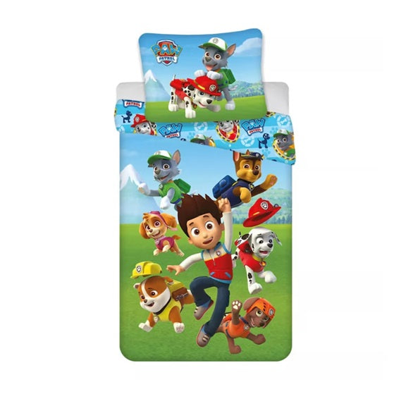 Детски спален комплект Paw Patrol, 100% памук, 2 части, 140x200 см