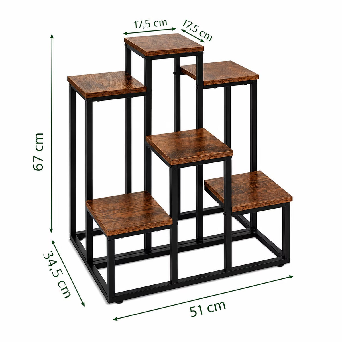Размери на поставката Gardlov – 67 x 51 x 34,5 см