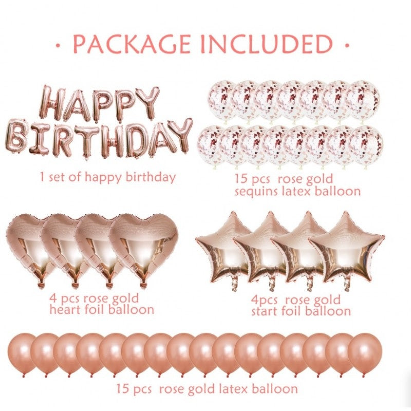 Комплект балони за Рожден ден - 50 части