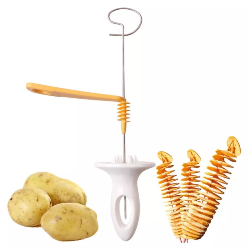 Ръчeн уред за рязане на картофи и зеленчуци на спиралa
